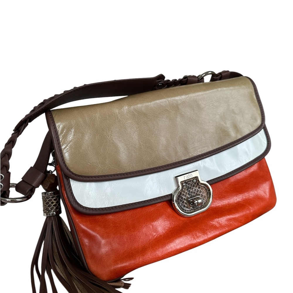Chic Multicolor Leather Shoulder Bag